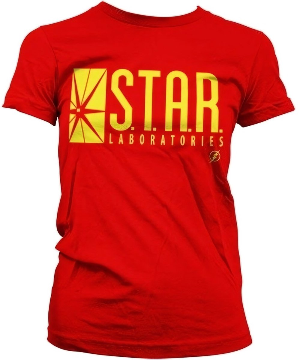 The Flash Star Laboratories Girly T-Shirt Damen Red-L