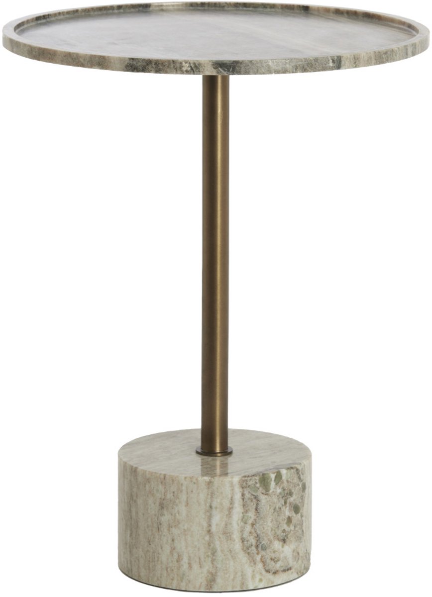 Bijzettafel CIVITA - Ø37x49 cm - Bruin