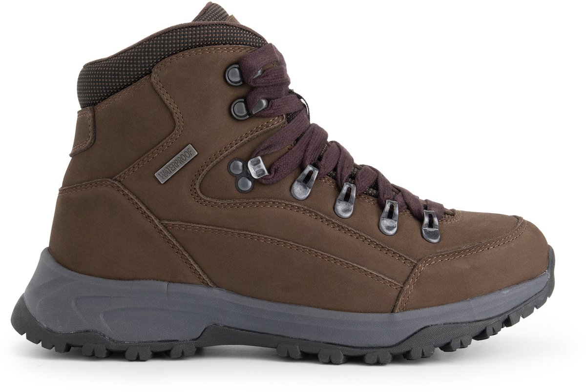 Travelin’ Klovborg Dames Halfhoge wandelschoenen Waterdicht Bruin