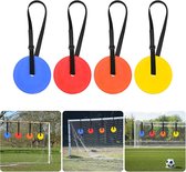 4stuks - voetbaltraining Doelstellingen Tafel - voetbaldoelwit - Voetbalgoal Trainingsschijven - Voetbaldoel Doelschijven Reactieve - Pro Disc Cones