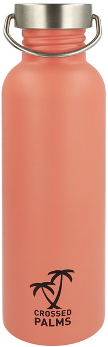Westcott drinkfles - Crossed Palms - RVS - koraal - 750ml - AC-CP10000