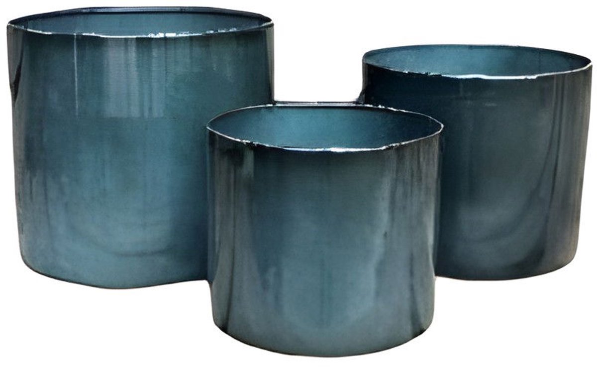 Buitengewoon de boet - Pot Cylinder Vibrant Grijs L 31x27cm