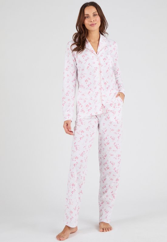 Damart - Pyjama van jerseytricot zuiver katoen - Dames - Roze - 42-44 (M)