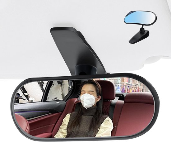 Miroir Voiture Bébé Rétroviseur Arrière Convexe Incassable - Vue Large, Réglable Et Stable Pour Siège Auto Nourrisson