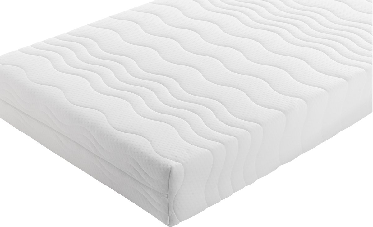 Sunny Spring Deluxe Pocketvering Matras 90 x 200 - 20 cm dik - Kindermatras - 13 cm Pocketvering met 7 Comfortzones - 3 cm HR55 Koudschuim aan beide zijden - Afneembare tijk wasbaar - Max 85 kg - Matras voor kinderbedden Wit