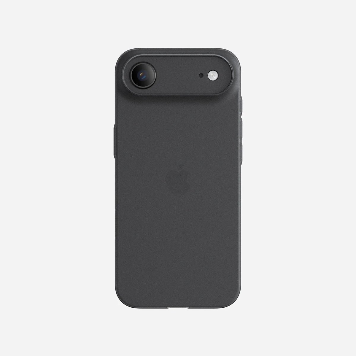 Silq Ultra Dun Hoesje geschikt voor iPhone 17 Air - Frost Zwart - Slechts 0,5mm dun!