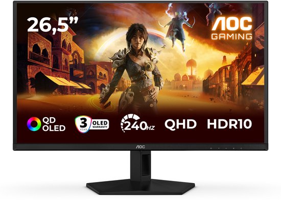 AOC G4 Q27G41ZDF - QHD OLED Gaming Monitor - 240hz - HDMI 2.0 - 27 inch