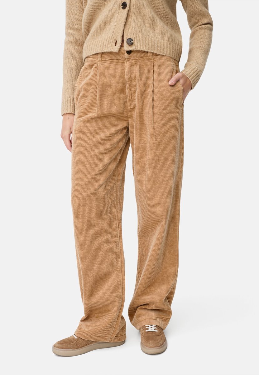 camel active Relaxed fit chino broek van katoen - Maat womenswear-34/30 - Karamel