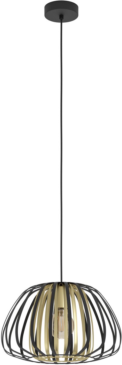 EGLO Encinitos Hanglamp - E27 - Ø 37,5 cm - Zwart/Goud