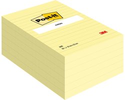 Post-it® Notes Canary Yellow™ - Gelijnd - 102 x 152 mm - 100 Blaadjes