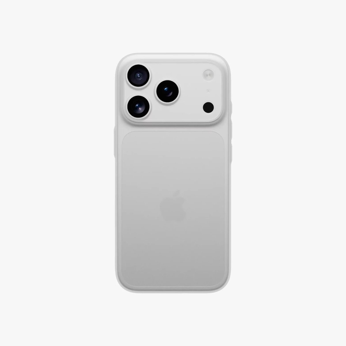 Silq Ultra Dun Hoesje geschikt voor iPhone 17 Pro - Frost Wit - Slechts 0,5mm dun!