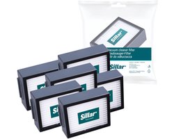 Sillar, set 6 stofzuigerfilters, HEPA filters, anti-allergeen, geschikt voor schoonmaakrobot iRobot Roomba serie E I J, E4, E5, E6, E7, Combo I5/I8/J5 PLUS, I3, I3+, I4, I4+, I5, I5+, vervanging, 5x6.5x2 cm