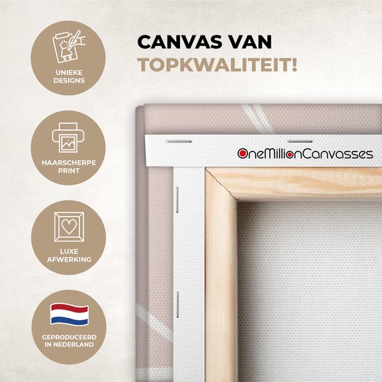 Toile Peinture Fleurs - Abstrait - Pastel - 120x90 cm - Décoration murale