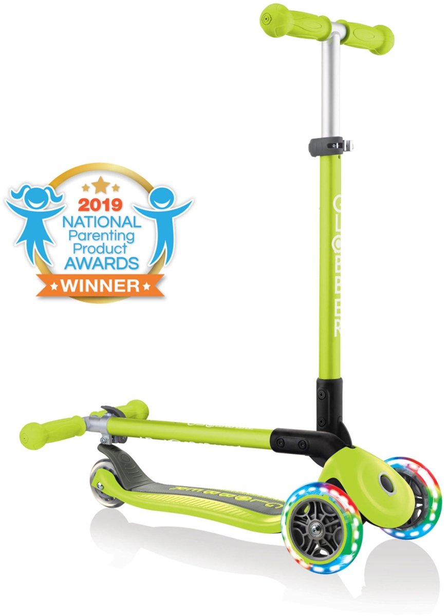 Globber Step Primo Foldable met lichtwielen groen