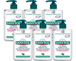 Sanytol Handgel 250 ml – Desinfecterende Handgel zonder spoelen – voor schone en frisse handen – 6 stuks