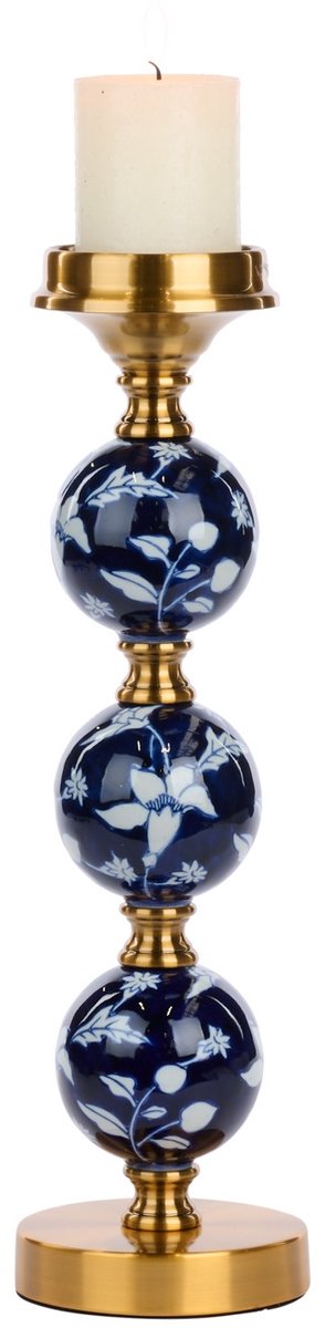 Goodwill - Kaarsenhouder - Blauw - H40 cm
