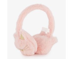 foto van Meisjes oorwarmers met kattenkopjes roze