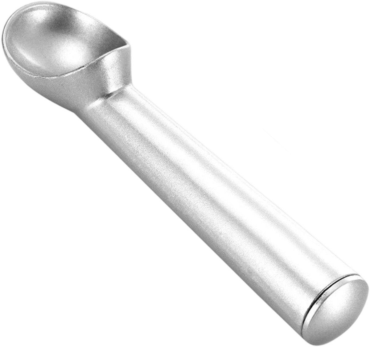 EXCITAT IJsschep - 18,5 cm - Antiaanbaklaag - Vriezerbestendig - Eén stuk - Metaal van voedingskwaliteit - Duurzaam - Gemakkelijk schoon te maken - Geschikt voor gelato, koekjesdeeg, sorbet, amandelen