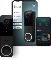 Hue Secure bedrade videodeurbel 2K-video en tweerichtingsaudio, Werkt met Philips Hue lampen, Dag- en nachtvisie, Vereist een 12-24 VAC - min 10 VA transformator (niet inbegrepen)