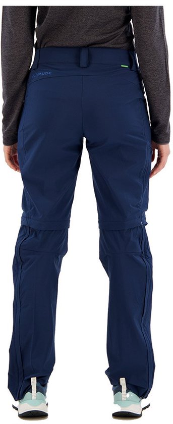 Pantalon Vaude Farley Stretch Zo T-zip II Blauw 40 / Short Femme