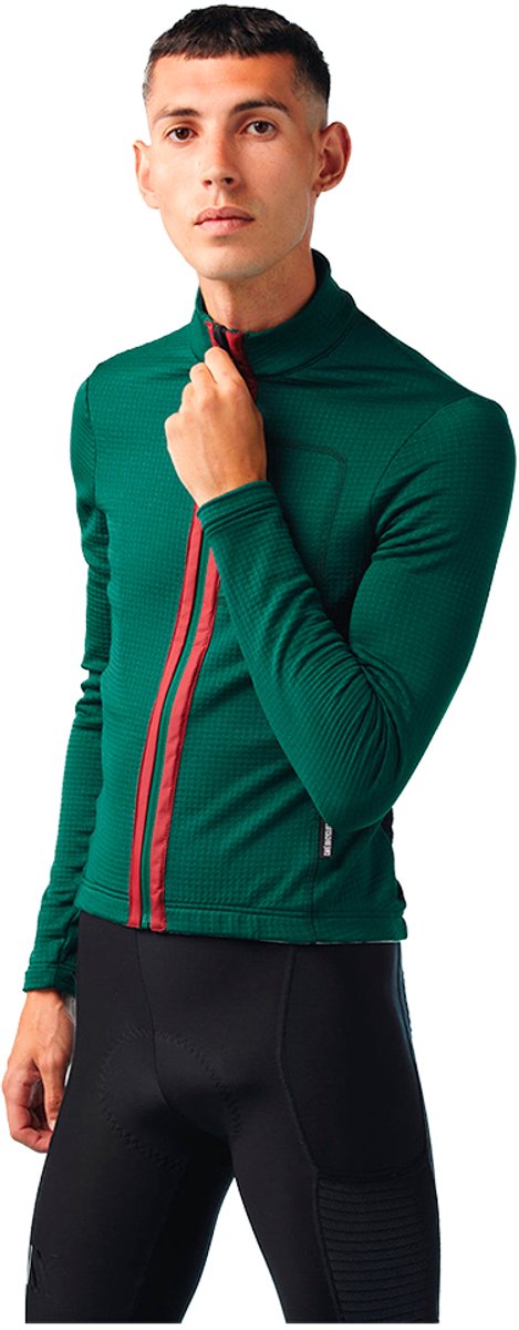 CafÉ Du Cycliste Lorenne Trui Met Lange Mouwen Groen M Man