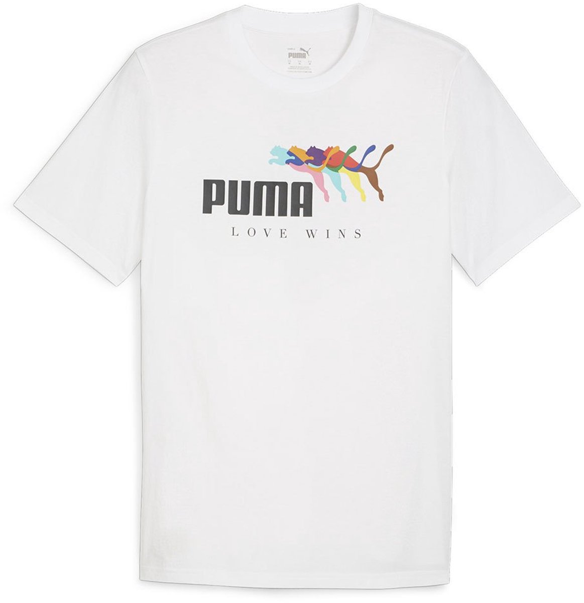 Puma Ess+ Love Wins T-shirt Met Korte Mouwen S Wit