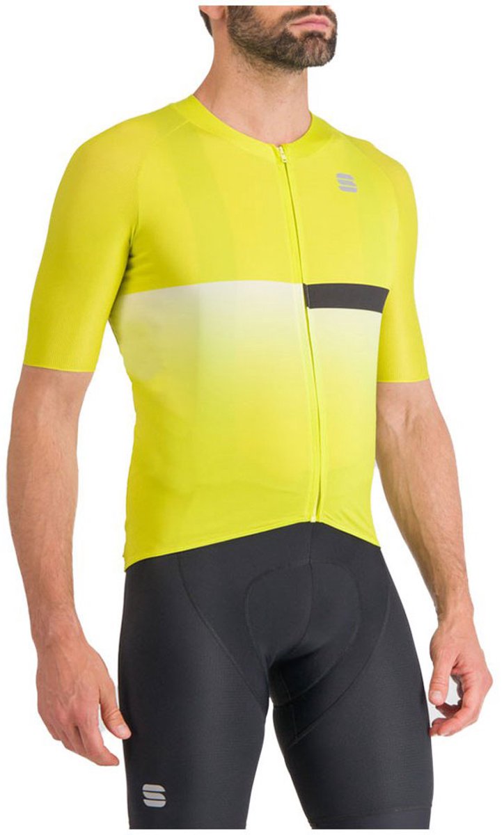 Sportful Bomber Korte Mouw Wielertrui Geel L Man