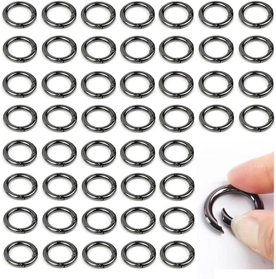 20 Stuks Kunststof D-Ring Karabijnhaak Clip Zwaar Uitgevoerd, Wandelen Gesp Sleutelhanger Outdoor Camping Schroefslot
