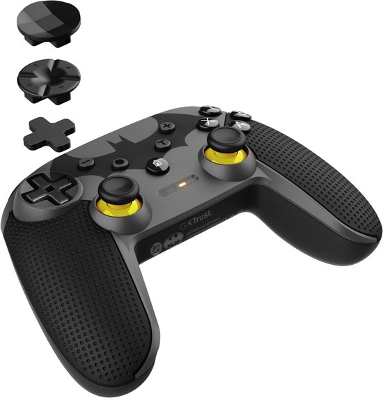 Trust GXT 542BM Muta – Draadloze Gamecontroller – Multiplatform – Drievoudige Connectiviteit – Batman Zwart