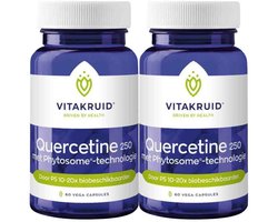 Vitakruid - Quercetine 250 - 2 x 60 vegancapsules - Voordeelverpakking