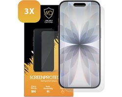 3-Pack MobyDefend Screenprotectors - Geschikt voor iPhone 17 - Case-Friendly Screensavers - Gehard Glas