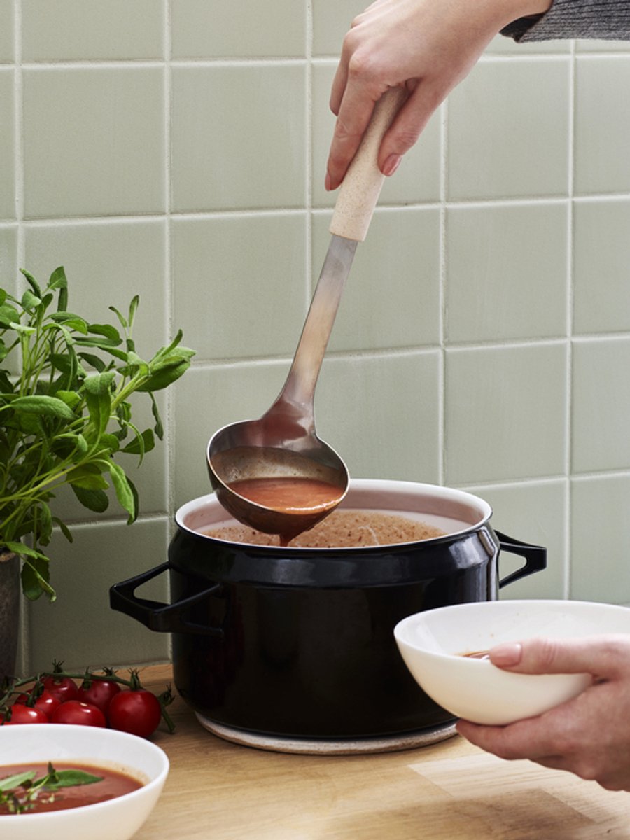 GastroMax Soeplepel BIO, lengte: 310 mm, roestvrij staal/crème