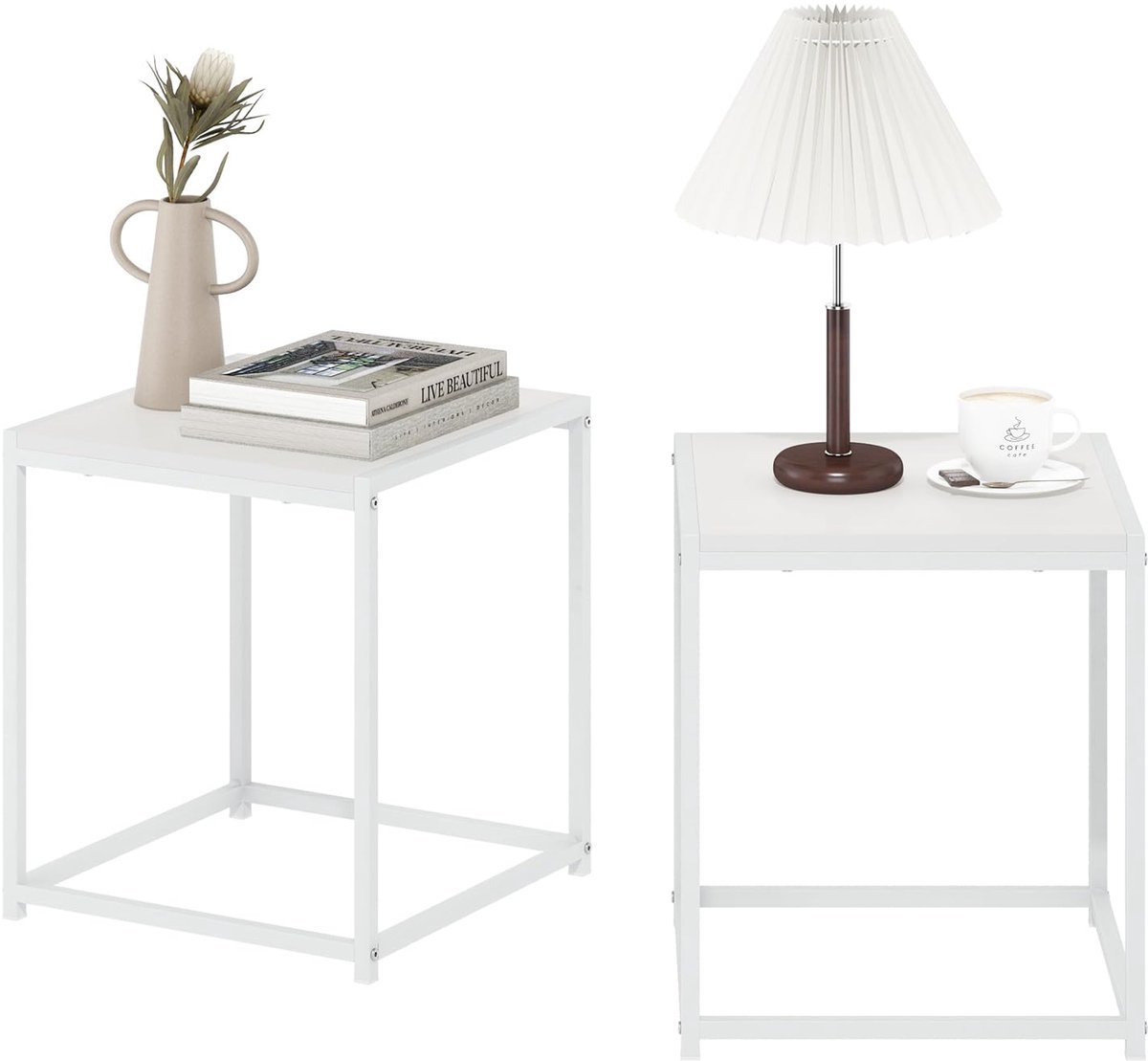 Azomor® Set van twee moderne bijzettafels voor elke kamer in huis