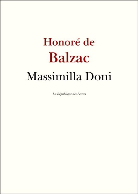 Balzac - Massimilla Doni