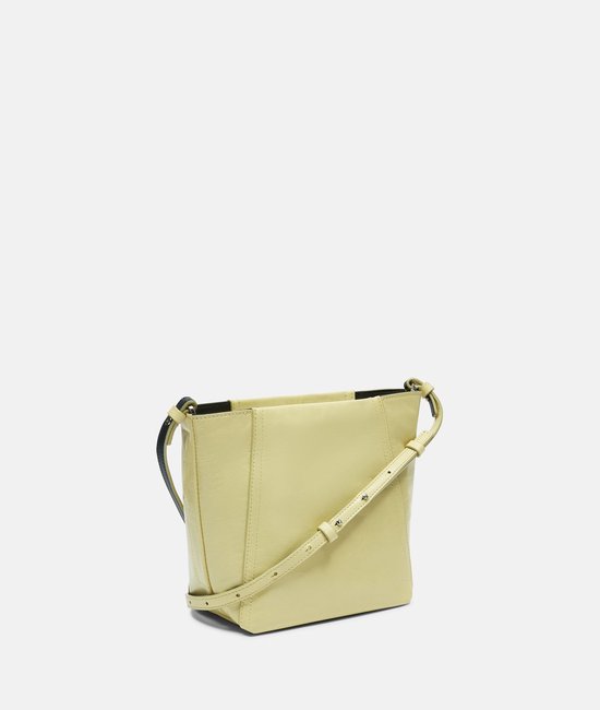 LIEBESKIND BERLIN Sac à épaule Sac à épaule bandoulière Chudy Paper Touch Crinkle Hobo Bag Light Mimosa Vert clair