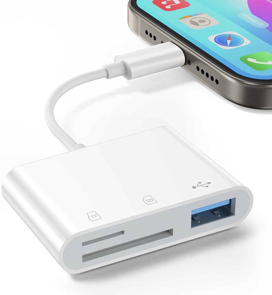 Gsedaox-SD Kaart Lezer-3 in 1 SD Kaartlezer USB C -Card Reader-Plug Play- Inclusief Converter- Universeel