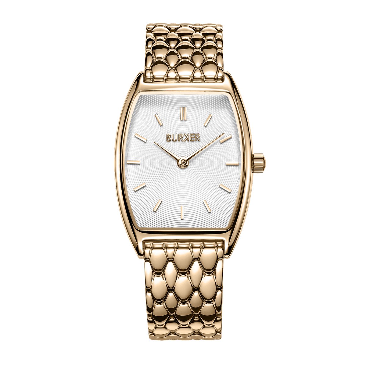 BURKER Grace Horloge Dames - Ovaal - Goud - Schakelband - 25 mm