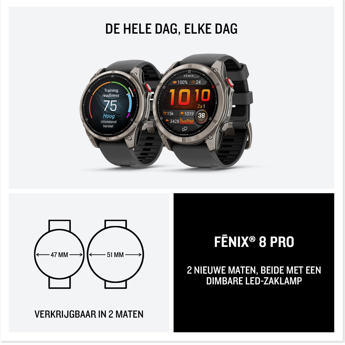 Garmin fenix 8 Pro - Premium multisport smartwatch met inReach thumbnail 8