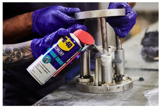 WD-40® Hoogwaardig Lithiumspuitvet - Smeert metaal op metaal - Langdurige smering - Vermindert wrijving - Water- en hittebestendig - Smart straw - Wit - 250 ml van Merkloos — afbeelding 2