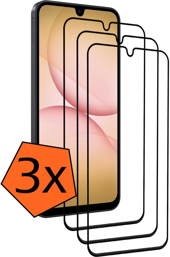 Protection d'écran - Compatible avec Samsung A17 Protection d'écran en Glas trempé - Protection d'écran compatible avec Samsung Galaxy A17 Protection d'écran en Tempered Glass Plein écran Couverture complète - LOT DE 3