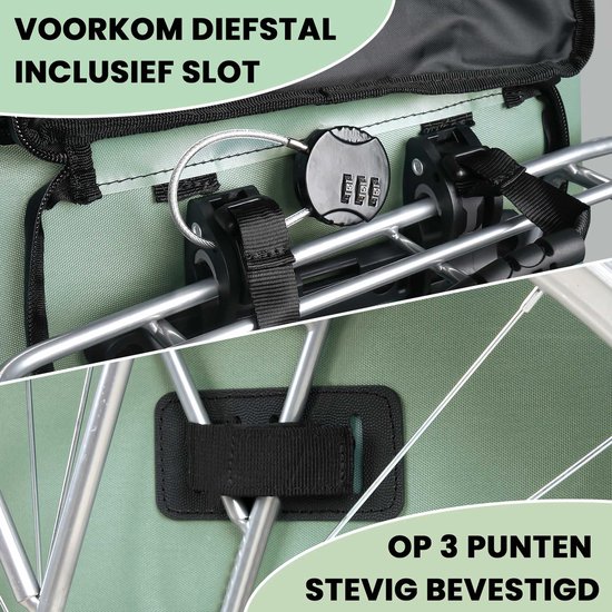 Vebics 3-in-1 Fietstas Enkel - Waterdicht - Roll-top - Pakaftas - Fietsrugzak - Schoudertas - Blauw van Vebics — afbeelding 4