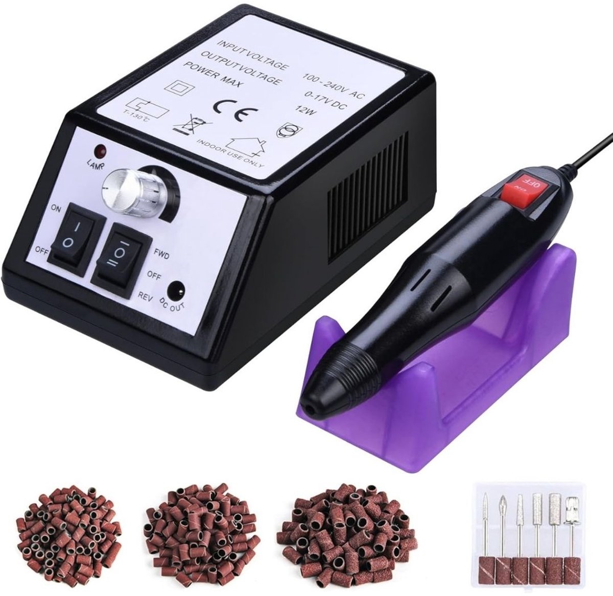 ApexArte® Pedicureset Electrisch Professioneel - Nagelvijl - Nagelfrees - Manicure