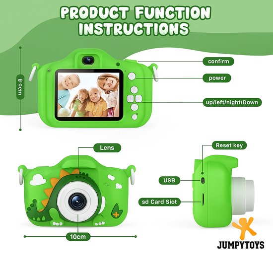 Appareil photo pour enfants 28MP Selfie SLR caméra pour