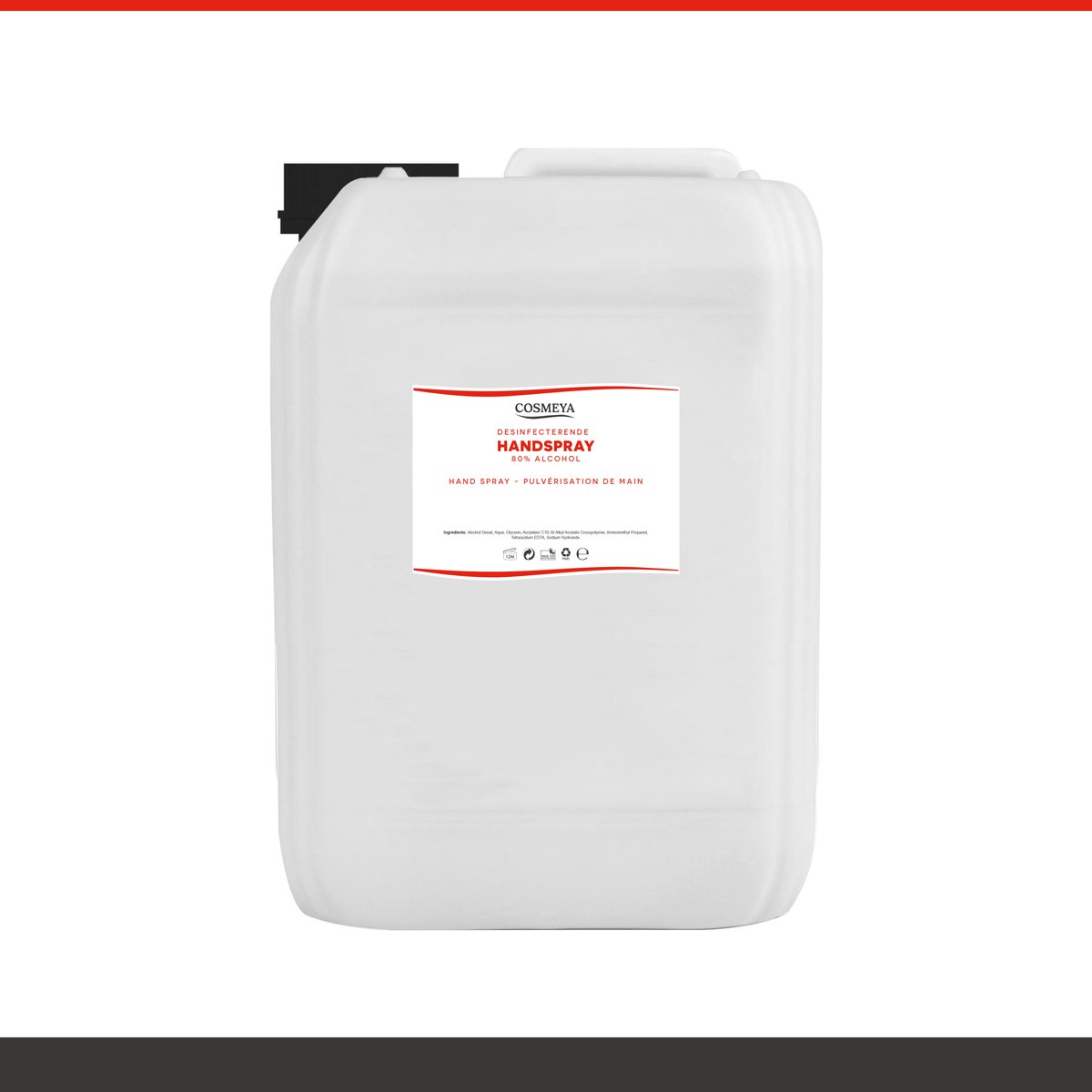 Handspray 80% - Naturel - 6 Liter - Jerrycan - Navulling Q1 Q7