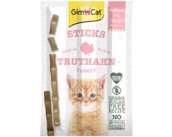 24x GimCat Sticks Kitten Kalkoen 3 stuks