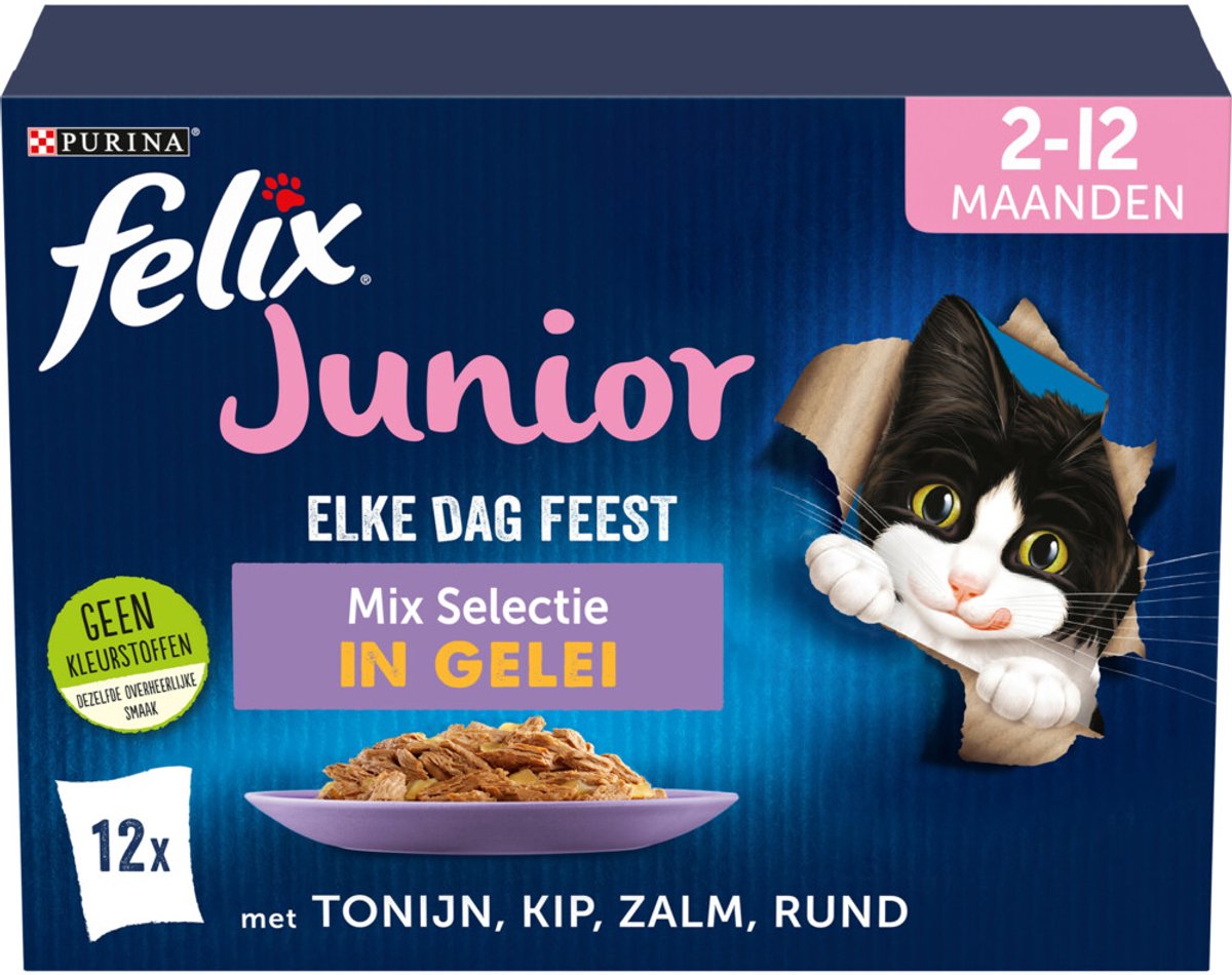 Felix Kitten - Kattenvoer - Vlees - Vis - 0,012 kg