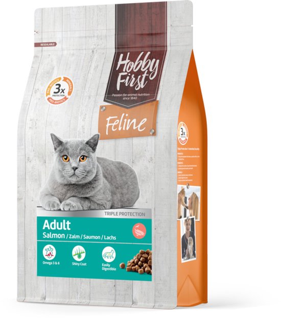 HobbyFirst Feline Adult Zalm - 4,5 kg