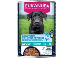 Eukanuba Hondenvoer Nat Life Care Dog Adult Forel en Zoete Aardappel - 6 x 400 gr - Voordeelverpakking