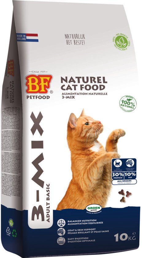 Biofood Kattenvoeding Kat 3-Mix 10 KG
