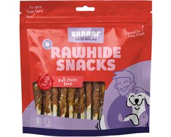 Braaaf roll sticks Hondensnack - Eend - 12,5 cm - 30 Stuks